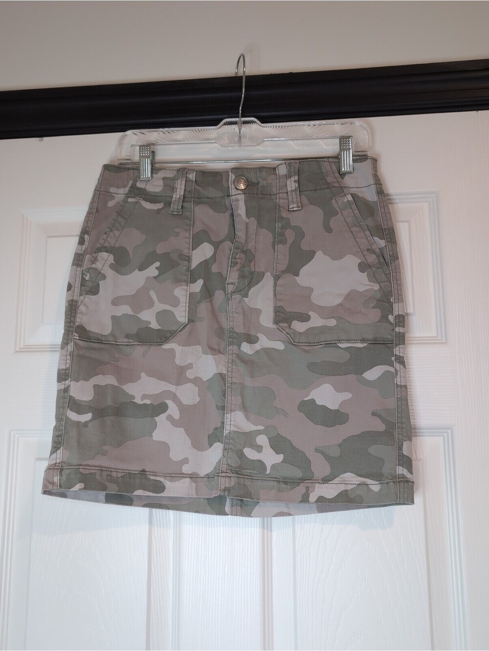 Size 6 seven jeans utility camo mini skirt y2k